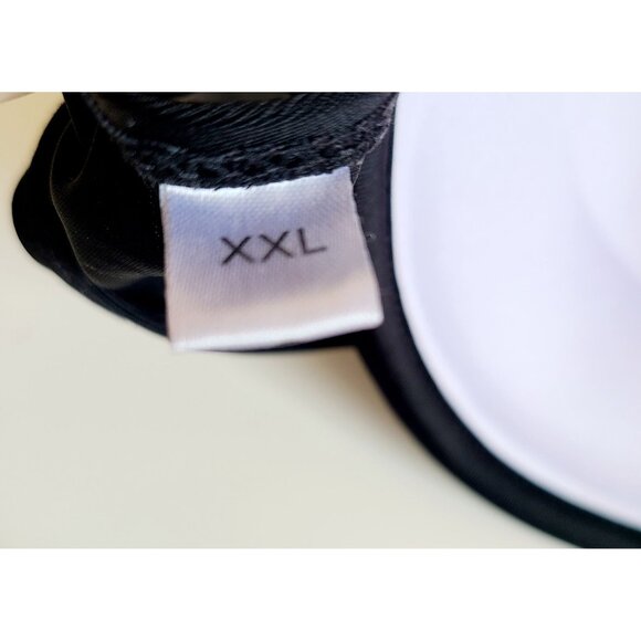 Black & Gray Halter Bikini Set Padded Top Classic Bottom Swimwear Womens Sz 2XL - Picture 8 of 14